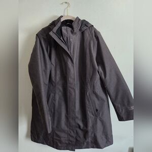 Eddie Bauer Women's Girl on the Go® Insulated Waterproof Trench Coat - Aubergine